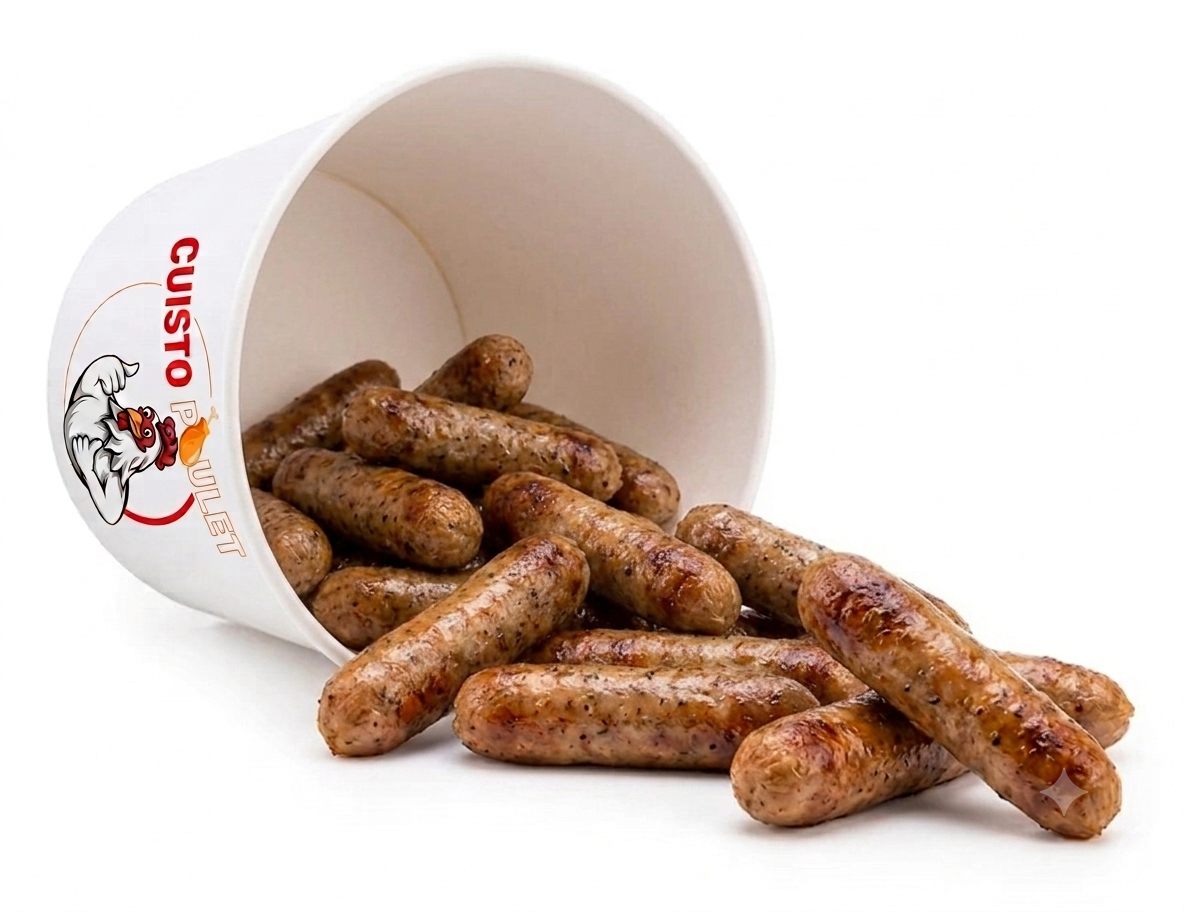 12 Saucisses de Poulet frit