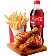 02 Nogui frit + frites + Mini Coca Cola