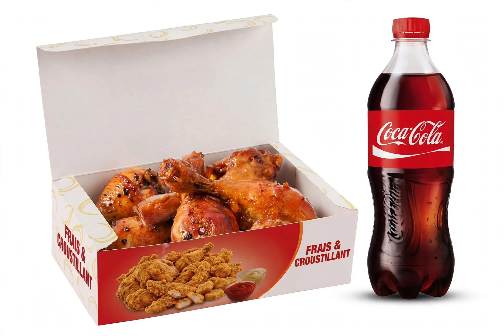 04 Nogui frit + Mini Coca Cola